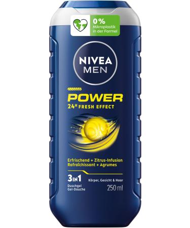 NIVEA MEN NIVEA MEN Gel shower 3 in 1 Power 24Hfresh effect 250 ml