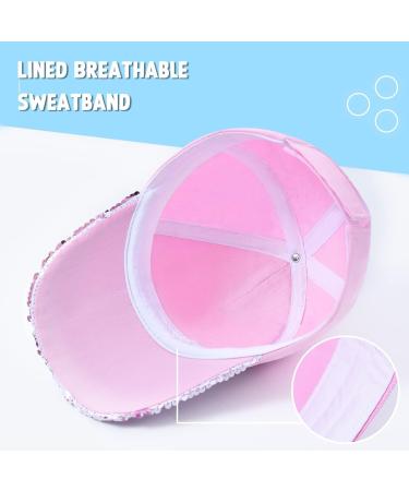 WAWSAM Girls Baseball Cap - Adjustable Kids Snapback Trucker Hat for Ages 3-8 - Pink Cotton Sun Hat - Buy Online on GoSupps.com