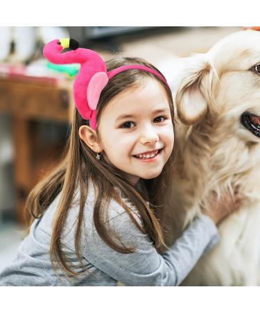 ABOOFAN Flamingo Headband Creative Plush Hawaii Flamingo Headdress Tropical Party Hair Hoop Hat Flamingo Costume Hair Accessories for Girls Women - Buy Online on GoSupps.com