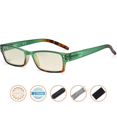CessBlu Ladies Blue Light Filter Glasses | Anti-UV Reader Eyeglasses for Women | Green 2.5x Screen Protection - Buy Online on GoSupps.com