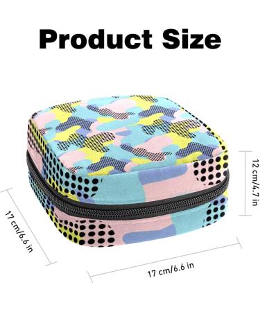 Colorful Camouflage Sanitary Napkin Storage Bag | Menstrual Cup Pouch & Nursing Pad Holder - Buy Online on GoSupps.com