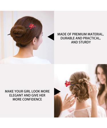 FRCOLOR Chinese Wood Hair Stick Vintage Chinese Hair Chopstick Retro Hair Fork for Women - Buy Online on GoSupps.com