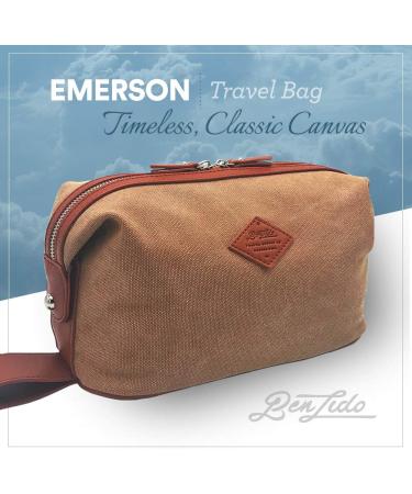Buy Convenience Kits International Premium Canvas Toiletry Bag (Khaki) Perfect Travel Companion | Fast International Shipping - Buy Online on GoSupps.com