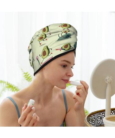 Hair Towel Wrap - Quick-Dry Turban with Button | Avocado Color for Gym & Home Use - Buy Online on GoSupps.com