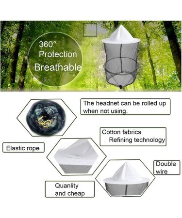 ZffXH Head Net Safari Hat with Mosquito Netting - Men Women Sun Cap for Gardening, Hiking, Fishing - 6 Pack (White & Camo) - Buy Online on GoSupps.com