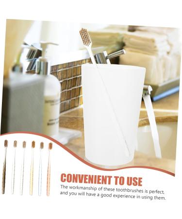 Minkissy 12th Crystal Handle Toothbrush with Dental Floss | Ergonomic Daily Oral Hygiene Brush | Best for Dental Care - Buy Online on GoSupps.com