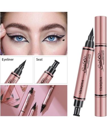 Heart Stamp Eye Liner Eye Liner Stamps Double-Ended | Waterproof Stamp Eye Liner Soft Long-Lasting Winged Eye Liner for All Kinds of Eye Makeup - Buy Online on GoSupps.com
