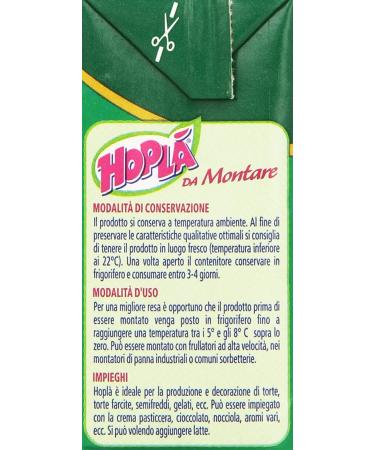 24x Hopl Gluten-Free Whipped Cream 200ml - Perfect for Desserts | International Shipping - Buy Online on GoSupps.com