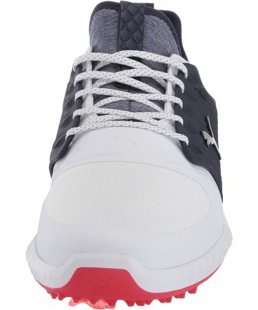 PUMA Ignite Pwradapt Caged Golf Shoe 10.5 - White/Silver/Peacoat - Buy Online on GoSupps.com