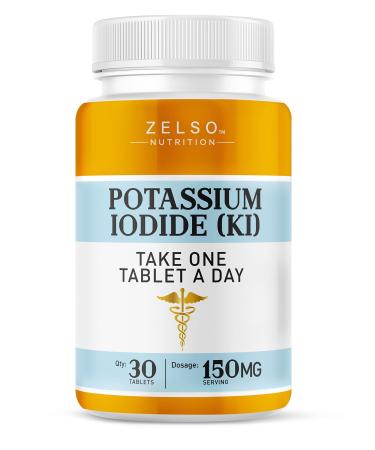 Potassium Iodide Supplement 150 MG per Serving Iodide Supplement KI Tablets Thyroid Support YODO Naciente Iodine Tablets Pills