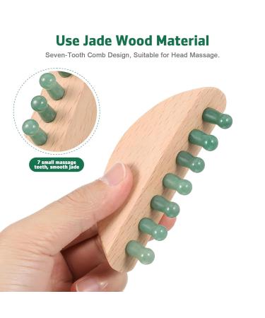 Premium Minkissy Scalp Massager & Jade Wooden Comb - Enhance Relaxation & Scalp Health | International Shipping - Buy Online on GoSupps.com