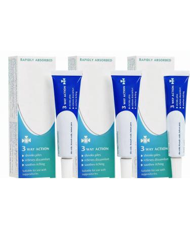 ANUS0L Hemorrhoid Treatment Cream 23g Adult 3 Pack