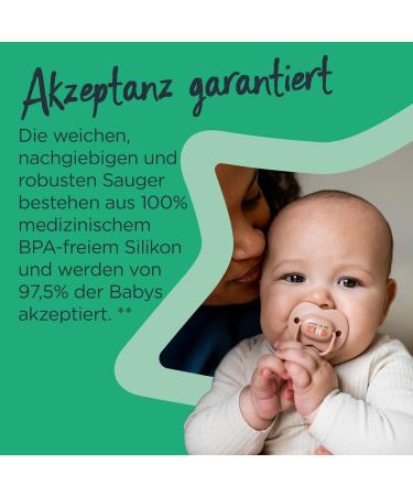 Buy Tommy Tippee AnyTime Pacifier - Symmetrical BPA-Free Silicone 0-6m Multi-Color Design (6-Pack) - International Shipping Available - Buy Online on GoSupps.com