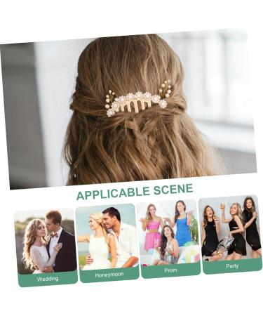 WOFASHPURET vintage hair accessories hairpin girl grace hair accessories for women bride headpiece hair accessories decorate rhinestone hair clips headgear comb Medium Hair piece alloy - Buy Online on GoSupps.com