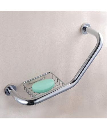 Jalzdieod Stainless Steel Grab Bar Anti-Slip Grab Rail Handle/Wall Mounting Towel Rail Bar/Bathroom Support Handle with Soap Basket Suit for Elder & Children & Personal Use - Buy Online on GoSupps.com