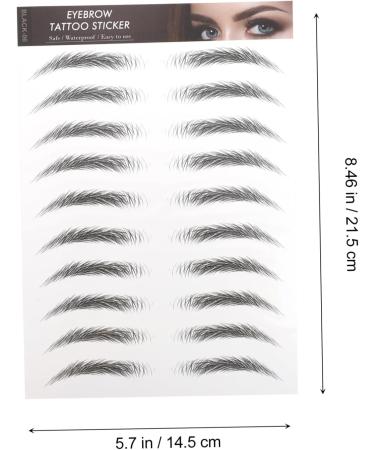SOESFOUFU Black Eyebrows 10pcs Imitation Eco Eyebrow Sticker Stickers Makeup Stickers Black Stickers Grooming Stickers Brow - Buy Online on GoSupps.com