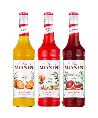 Monin Orange Syrups - Orange, Spritz Orange, Blood Orange - 3x70cL