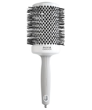 Olivia Garden - Expert Blowout Shine Hairbrush White and Grey 65 - Buy Online on GoSupps.com