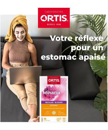 Ortis - Minacia Regular 36 Tablets - Food Supplement to Soothe the Stomach - Gastric and Digestive Comfort - 100% N - Buy Online on GoSupps.com