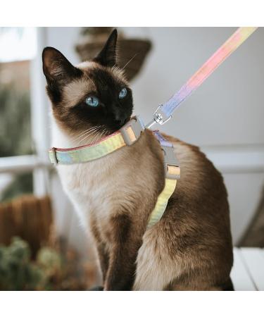 Rainbow Pinenuts Cat Harness and Lead Set | Escape Proof | Adjustable Collar | Outdoor Walking - Buy Online on GoSupps.com