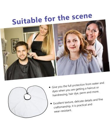 Hair Salon Apron Ma White Man Modeling Pongee 87X40X0.3CM - Buy Online on GoSupps.com