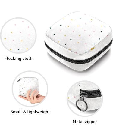 Shop Women's Bonds Storage Pockets Stillpad Holder | Soft Color Minimal Triangle Pattern Portable Period Kit Bag for Women & Girls - Buy Online on GoSupps.com
