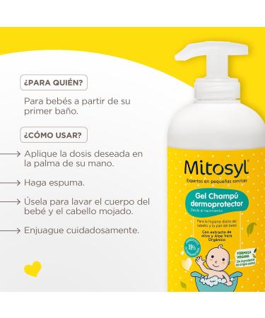  Mitosyl Mitosyl Vegan Formula Shampoo Gel for Sensitive Skin 490 ml - Buy Online on GoSupps.com