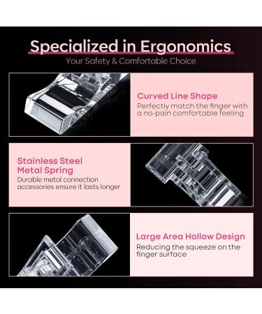 Modelones 12Pcs Nail Tips Clip for Quick Poly Gel Nail Extension - Manicure Nail Art Tool - Buy Online on GoSupps.com