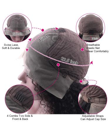Legendhair 12 Inch Curly Bob Wigs | HD Transparent Lace Front Human Hair Wigs | Pre Plucked with Baby Hair | Natural Hairline | 150% Density | For Black Women - Buy Online on GoSupps.com