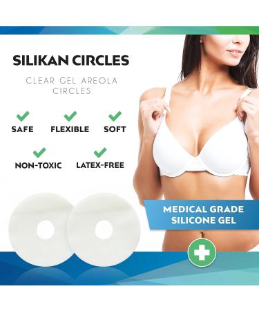 Silicone Breast Scar Clear Kit - 4 Circle Silicon Sheets & Tape Strips for Keloid Scars - Transparent, Medical Grade - Skin Shades - Recovery Supply Bundle - Buy Online on GoSupps.com