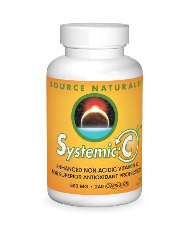 Source Naturals Systemic C 500mg 240 Capsules 1 240 Count (Pack of 1)