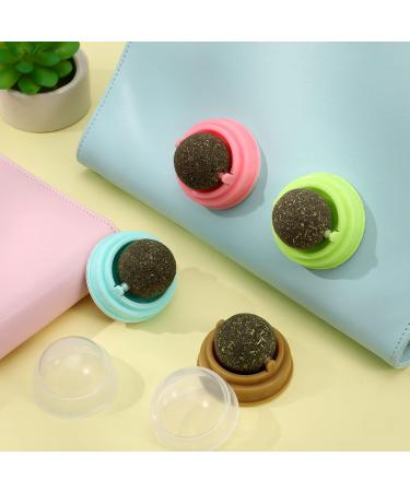 Xinstroe 4 Pack Catnip Balls Toys - Rotating Wall Catnip Balls for Engaging Cat Play | Shop Internationally - Buy Online on GoSupps.com