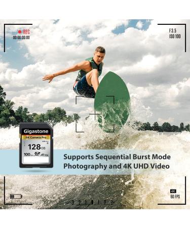 Gigastone 128GB V30 SDXC Memory Card - High Speed 4K Ultra HD Video Compatible with Canon Nikon Sony Pentax - Includes Mini Case - SD 128GB V30 1PK - Buy Online on GoSupps.com