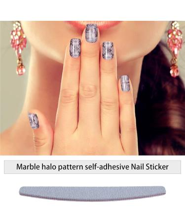 Be In Your Mind 12 Sheets Marble Nail Art Stickers Full Wrap Strips Self-Adhesive Nail Stickers Decal Marble Printed Nail Art Polish Decals with Nail File for Women Girls DIY Nail Art - Buy Online on GoSupps.com