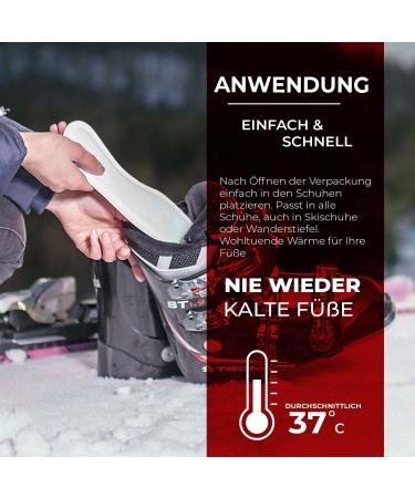 Thermopad Toe Warmer - 30 Pairs of 8-Hour Heat Pads for Ski Shoes | Foot Heating Pillows & Insoles (Size M 38-39) - Buy Online on GoSupps.com