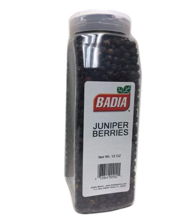 12 oz Bottle Whole Juniper Berries Natural dried / Enebrina entera