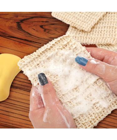 NICEMOVIC 30 Pack Exfoliating Sisal Fiber Soap Bags - Bath & Shower Mesh Pouches for Massaging - Natural Soap Saver with Drawstring - Buy Online on GoSupps.com