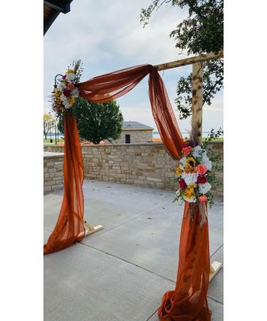 Terracotta Wedding Arch Draping Fabric Panels - 19ft x 28in - Bridal Party Decoration - Buy Online on GoSupps.com