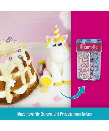 Decocino Unicorn Mix - 90g Sugar Pearls & Streukonfetti for Cake Muffins & Fondant Decoration - Buy Online on GoSupps.com