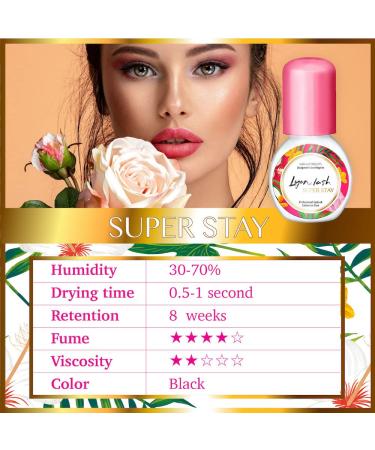 Lyon Lash Super Stay 10ml Eyelash Extension Performance Glue | 0.5 Sec Dry Time, Up to 8 Weeks Retention | Professional Black Adhesive - Buy Online on GoSupps.com