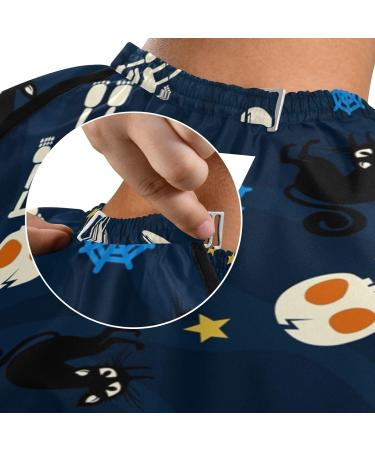 Waterproof Barber Cape - Skull & Star Pattern | Unisex Cheetah Haircut Bib for Men - International Shipping Available - Buy Online on GoSupps.com