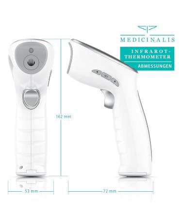 Buy Medicinalis Infrared Thermometer | Contactless Digital Fever Thermometer for Baby Child & Adult - LCD Display & Fever Alarm - Fast International Shipping - Buy Online on GoSupps.com