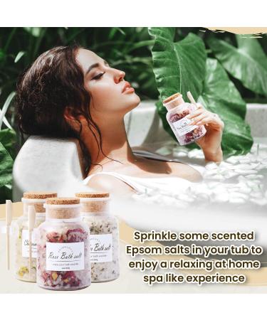 Lavender Bath Salts 246g Natural Moisturising and Relaxing Salts for Soothing Emotions and Softening Skin Best for Good Sleep - Buy Online on GoSupps.com