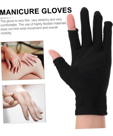 POPETPOP 1 Pair Ladies Sun Protection Gloves Anti Gloves Salon Manicure Glove Light Gloves for Nail Gloves Womens glives Manicure Mitts wear Miss Cosmetic Cloth Ultra Violet Light 21x7.5x0.8cm - Buy Online on GoSupps.com