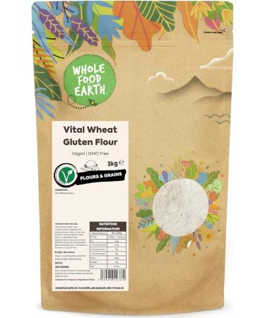 Wholefood Earth - Nutritional Yeast Flakes 500 g - with B12 Dairy Free GMO Free Vegan & Vital Wheat Gluten Flour - Vegan - GMO Free (3kg) - Buy Online on GoSupps.com