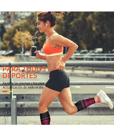 Tomiliold 2 Pair Compression Stockings for Women & Men - Thrombosis & Flight Compression Socks for Sports Travel & Running - Size 38-42 Pink - Buy Online on GoSupps.com