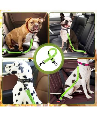 Adjustable Dog Seat Belt for Car - Green Dog Safety Harness | International Shipping - Buy Online on GoSupps.com
