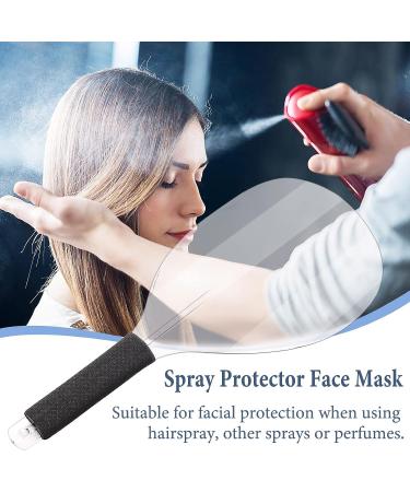 Noverlife 3PCS Barber Salon Face Shield with Sponge Handle - Reusable Clear Hair Spray Face Protector for Hairdressing & Makeup - Buy Online on GoSupps.com