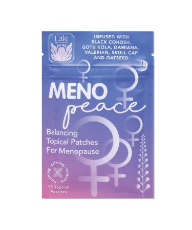 Laki Naturals Meno-Peace Patch (Pack of 15) | Women's Menopause Support Herbs & Botanicals | Balance Mood & Support Hormonal Changes 15 Count (Pack of 1) Menopause