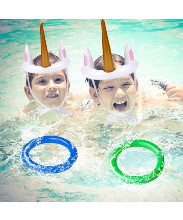 Joliyoou Unicorn Party Games Inflatable Ring Toss Set - 2 Unicorns, 12 Rings - Fun Party Game Favors (2 Pack) - Buy Online on GoSupps.com